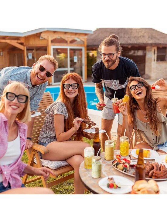 20 Pack Retro 90s Rectangle Sunglasses for Adults - UV400 Small Sun Glasses main image 2